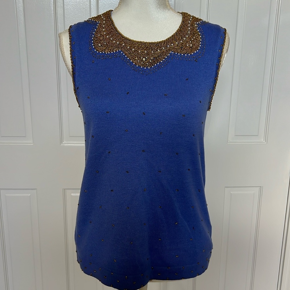 Lilly Pulitzer beaded top‎ size M